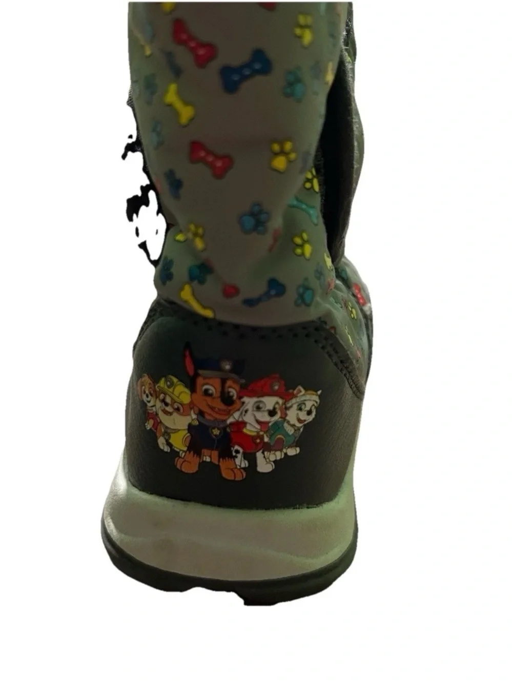 Toddler Paw Patrol Grey Winter Snow Boots Size 6 Water Proof
